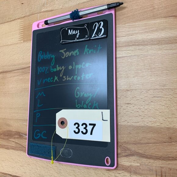 Bobby Jones Alpaca Sweater Mens L Large Gray Black V Neck Knit Dolman Golf - Picture 9 of 10